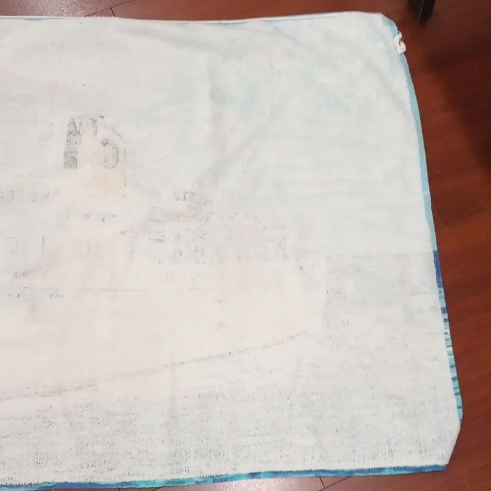 Carla C. Sailing Ship Beach Towel, Vintage 1980s!